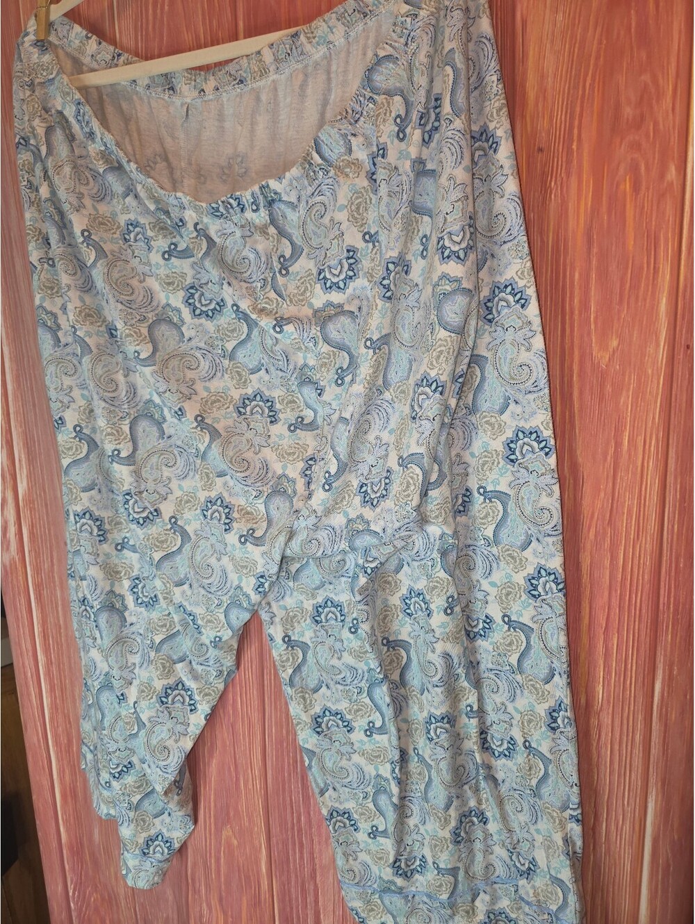 Simply Styled Women's 3X Paisley Print Lounge Pants